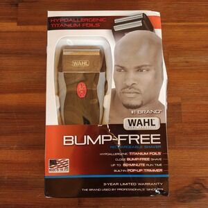 Wahl Bump-Free Rechargeable Foil Shaver with Hypoallergenic Titanium Open Box